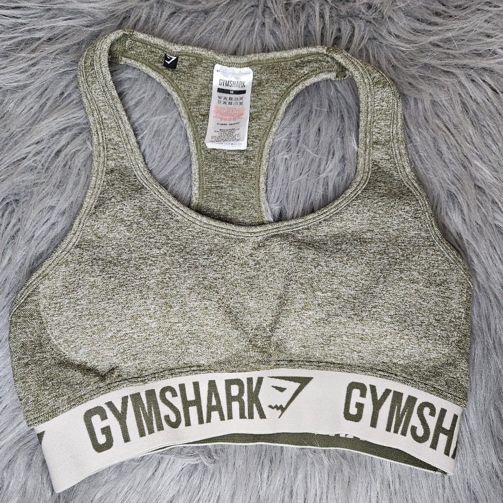 Gymshark sports bra forest green size M